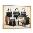 thumbnail image 2 of Designart "Envy-Worthy Minimalism in Designer Bags II" Fashion Floater Framed Canvas Art Print, 2 of 7