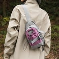 thumbnail image 5 of Water Bottle Holder with Strap, Insulation Water Bottle Carrier Bag with Phone Pocket, Crossbody Water Bottle Holder for Hiking Walking Gray, 5 of 6