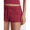 thumbnail image 4 of No Boundaries Ribbed Waistband Fleece Shorts, 2" Inseam, Women’s XXS-XXL, 4 of 5
