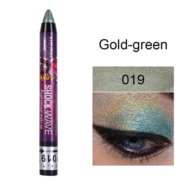 Lápiz labial 2 en 1, lápiz de ojos nacarado, resistente al agua, brillo mate, sombra de ojos, pigmento de maquillaje, gusano de seda qym unisex