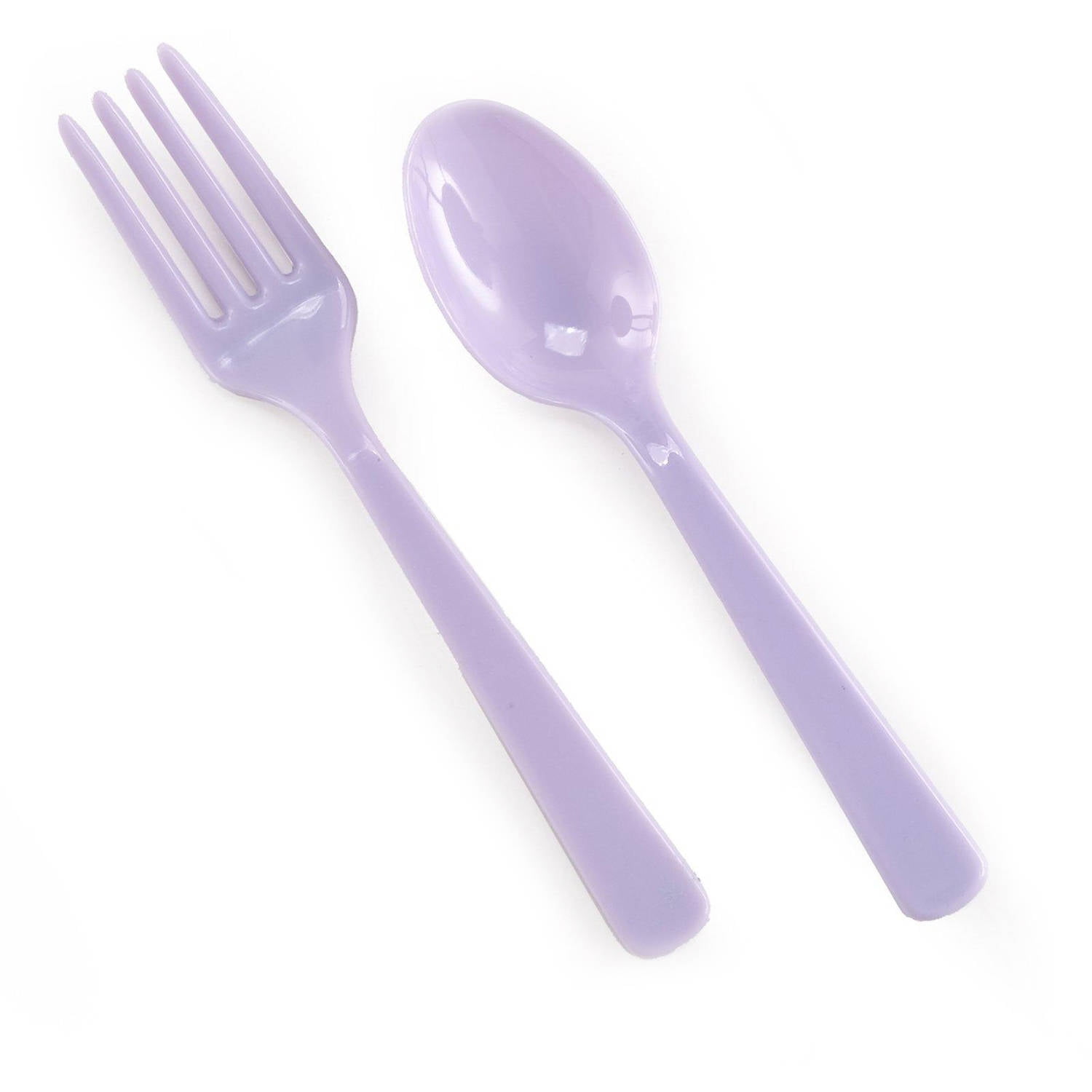 Forks and Spoons, Light Purple, 8pk