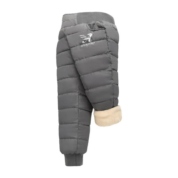 EnJoCho Children High Waist Down Cotton Pants Winter Thick Warm Thermal Snow Pants Kids Toddler Boys Girls Fall Winter Clothing Bottoms
