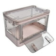 thumbnail image 4 of Bac de Rangement Empilable, Bac de Rangement en Plastique 4 Roues Pliable Empilable 35L Haute Capacité pour Bureau pour Maison, 4 of 7