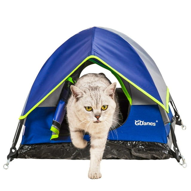 Tienda para Gatos GDanes Cueva Azul para Gatos de Interior y Perros Pequeños