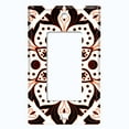 thumbnail image 5 of Metal Light Switch Plate Cover White Red Mandala Flower Tile Pattern MDL029, 5 of 13