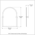 thumbnail image 2 of Frameless Arched Top Tilt Mirror with Beveled Edge, 2 of 2