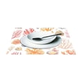 thumbnail image 3 of Ryvnso Placemats Set of 4 Corals Seashells Dining Mats Heat-Resistant Non-Slip Washable Table Mat, 3 of 8