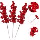 thumbnail image 3 of unbranded 8Ud Flor Artificial Roja Con Hojas Para De Y Ambiente, 3 of 7
