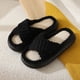 thumbnail image 4 of Zapatos Casa Esponjosos para Mujer Antideslizantes Felpa Con Banda Cruzada Suministros El, 4 of 9