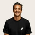 thumbnail image 4 of Dalix Spook a Latte Ghost Embroidered Relaxed Heavy Soft Cotton T Shirt Mens in Black M Medium, 4 of 5