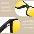 thumbnail image 6 of KANASTAL Yellow Blue Light Glasses Women Night Driving Glasses Men Anti Glare Computer Screen TV UV400 - Black Frame Yellow Lens, 6 of 6
