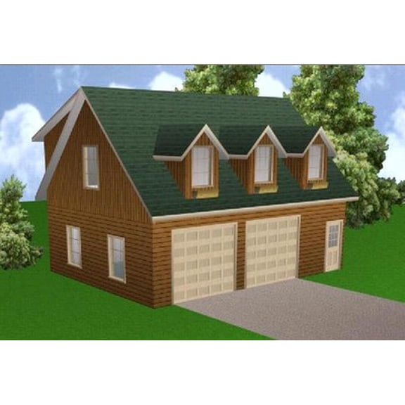 24x32 Garage Apartment Plans Package, Blueprints & Material List