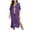 Purple, variant on Cavosen Women Beach Cover up Open Front Woven Crochet Hollow Out Dress Cardigan Bikinis Swimsuit Cover Ups Short Sleeve Sheer Woven Long Swimwear Kaftan Solid Bathing Suit Kimono