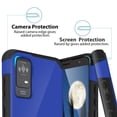 thumbnail image 3 of TJS for TCL ION X / ION V / 40Z Phone Case, Magnetic Support Dual Layer Drop Protection Impact Rugged Armor Cover (Blue), 3 of 5