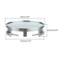 thumbnail image 6 of For Mercedes 4Pcs 75mm/ 69mm Chrome Car Wheels Center Caps Hub Cover No LOGO US, 6 of 10