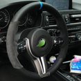 thumbnail image 2 of Funda trenzada para volante de coche de piel de ante antideslizante para Bmw (m Sport) Serie 2 F22 F23 F45 F46 X4 F26 X5 F15 X6 F16 2014-2019 Hilo rojo, 2 of 4