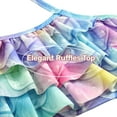 thumbnail image 6 of 【Uhome】3 Piece Girls Swimsuit Bathing Suits Bikini Set Cover Up for Girl 3-12 Years with Jewelry Set, 6 of 7