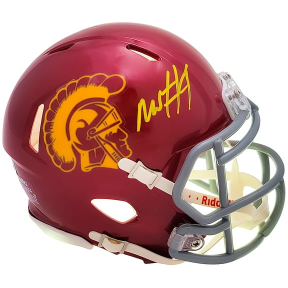 Mario Williams Autographed USC Trojans Red Speed Mini Helmet Beckett BAS Witness 207237