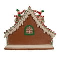 thumbnail image 3 of Kurt S. Adler Kurt Adler 10.5-Inch Battery-Operated Light Up Santa's Workshop Gingerbread House Table Piece, Multi Color, 3 of 4