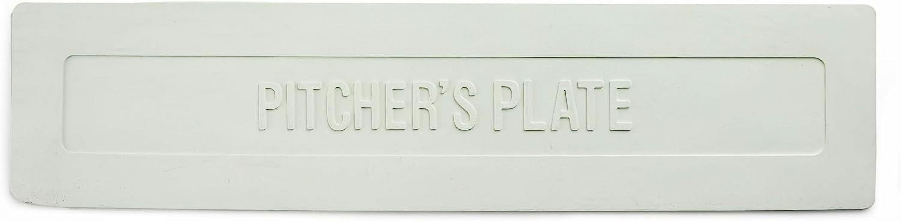 Cannon Sports Throw Down Rubber Pitching Plate for Training, Baseball & Softball Pitcher (White