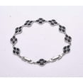 thumbnail image 4 of Black Onyx 925 Sterling Silver Tennis Bracelet 8.99" B52, 4 of 4