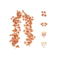 thumbnail image 2 of YoGold Autumns Color Money Leaf Rattan Thanksgiving Simulation Maple Leaf Rattan Table Decoration Creatives Harvests Festival Rattan Man Decoration Orange B, 2 of 7