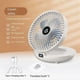thumbnail image 2 of Household Dual-Use Kitchen Fan,3 Speed Foldable Desk Wall Mount Fan, 90 Adjustable Portable Fan for Bedroom&Kitchen,A, 2 of 4