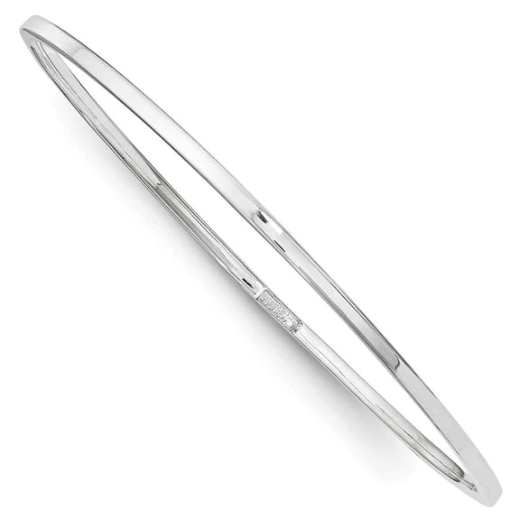 Primal Silver Sterling Silver 2mm Fancy Slip-on Bangle Bracelet