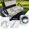 thumbnail image 5 of Golf Cart Seat Covers for 2 Seater, Blue Spring Floral Soft Microfiber Cart Seat Towel Blanket, Vintage Botanical Farmhouse Absorbent Breathable Non Slip Bench Seats Protector for Golf Course 51"x31", 5 of 9