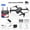 Black,Dual Camera, variant on Camera Drone - K3 Folding UAV 4K Camera Four Aircraft HD Aerial Camera Remote Control Aircraft