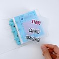 thumbnail image 4 of xaoyunyn Cash Savings Organizer with Labeled Envelopes for Financial Goals Stable PVC Loose Leaf Binder for Budget Planning and Money Management Gifts, 4 of 8