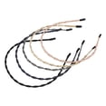 thumbnail image 1 of 5 Pcs Diademas con Diseño de Moda Unique Bargains Tono Dorado Rosa Negro, 1 of 7