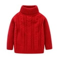 thumbnail image 1 of AAMILIFE Chandail à Manches Longues en Tricot Doux Col Roulé Ajusté pour Fille, 1 of 2