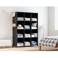 thumbnail image 2 of HOMIDEC Organizador de armario, organizador y almacenamiento de armario de 12 cubos, estantes de almacenamiento de armario portátiles, almacenamiento de ropa para niños, armario, dormitorio, baño, ofi, 2 of 5