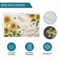 thumbnail image 6 of Sunflowers Placemats Set of 6, Farmhouse Retro Butterfly Beige Yellow Placemats for Dining Table, Place Mats for Kitchen Tabletop, Waterproof Wipeable Dining Table Mats Set, 6 of 9