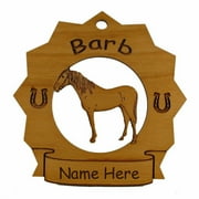 Barb Horse Ornament Personalized with Your Mule's Name 8063