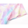 thumbnail image 4 of Topgal Comfy Sleepover Swirl Tie Dye Pajamas Set for Girls Nightwear Summer Kid Pull-On 2-Pack Pjs Size 6, 4 of 7