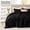 Black, variant on Fleece King Comforter Set - Super Soft Warm Navy Faux Fur Bedding, Luxury Heavy Winter Bed Set with 2 Pillowcases