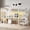 Milk White, variant on Harper & Bright Designs Full XL Size Metal Loft Bed with L-shaped Desk and Wardrobe, High Loft Bed with Adjustable Shelf and LED, Black