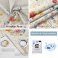 thumbnail image 4 of Spring Floral Blackout Curtains for Bedroom/Living Room, Thermal Insulated Kitchen Curtains, Butterfly Summer Botanical Vintage Grommet Darkening Window Treatment Drapes 52"x63"x2, 4 of 8