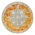 thumbnail image 3 of Unique Loom Rosso Collection Area Rug - Violino (8' Round Orange/Beige), 3 of 6