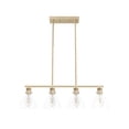 thumbnail image 2 of Hunter - Van Nuys 4-light Alturas Gold, Large Chandelier, Dimmable, Transitional Style, Linear Shaped, for Bedrooms, Dining, Living Rooms - 48037, 2 of 10