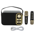 thumbnail image 1 of Karaoke Machine with 2 Microphones, All-in-One Karaoke Machine, Portable Bluetooth Singing Machine for Home Party, Black, 1 of 4