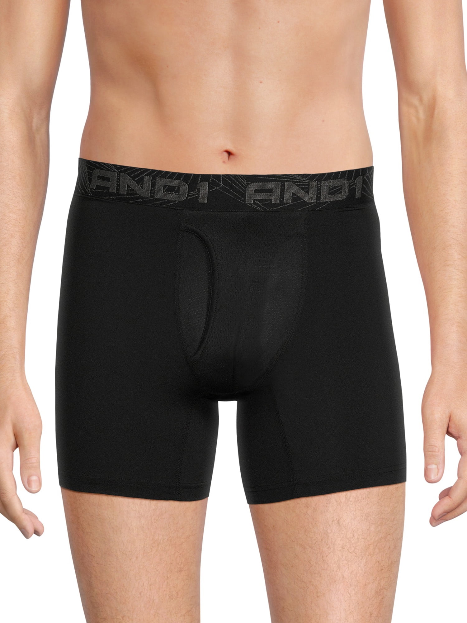 AND1 Men's Underwear Pro Platinum Boxer Briefs, 6 Pack, 6