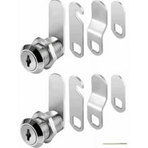 Mailbox Locks Barrel Mailbox Metal Cabinet Locks with 4 Keys Locks 4 Different Locking Plates for Mailbox Drawer Cabinets 2 pcs(16mm)