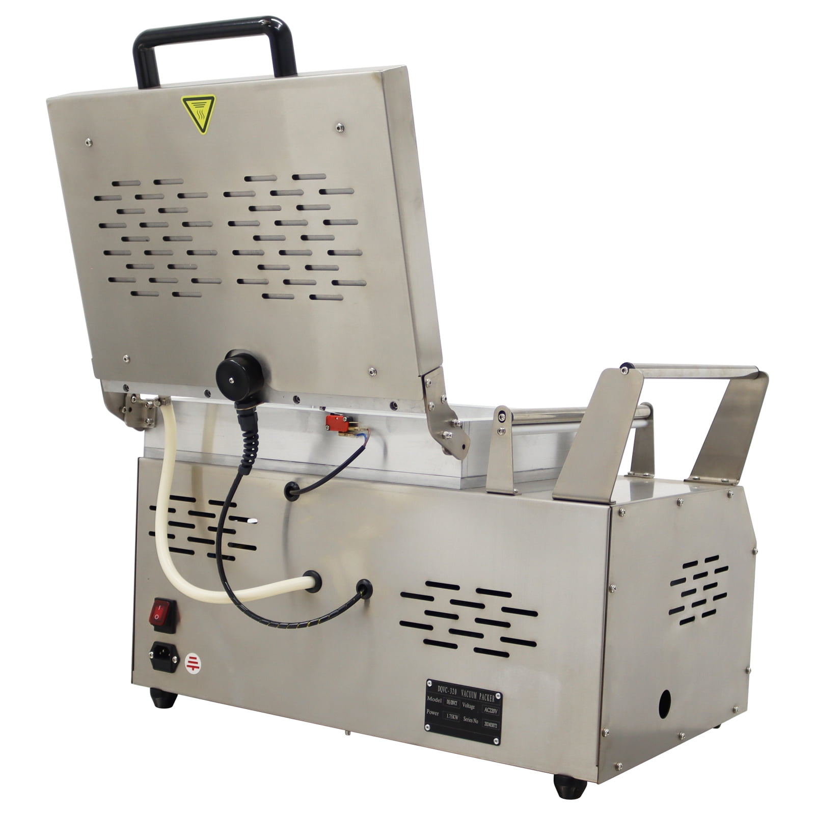 Commercial Bench Double Slot Vacuum Sealer Chamber Vacuum Sealer Meat Fruit Seafood Vacuum Sealer 220V