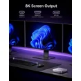thumbnail image 4 of MINISFORUM AI X1 Pro-470 Mini PC AMD Ryzen AI 9 HX 470(12C/24T) 32GB DDR5 1TB SSD Desktop Computer, HDMI|DP|2xUSB4 Output, 2xRJ45 Port, WiFi7, 4 of 7