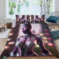 thumbnail image 2 of Gwen, la Mujer Araña Conjunto de sábanas temático, trío de piezas, cómodo y amigable con la piel, diseño único, regalo de decoración para el hogar para familiares, amigos y fans,173cm *218cm, 2 of 6