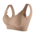 thumbnail image 2 of Xdegoge Bras for Women Push Up Lift Supportive Seamless Wireless Pullover Bra Full Coverage Gathering Everyday Comfy Smoothing Brassiere, 2 of 6