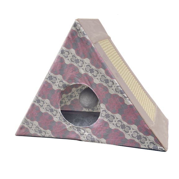 KONG Play Spaces Zen Den, Multi-Sensory Foldable Cat Toy, for Scratching Batting and Hiding